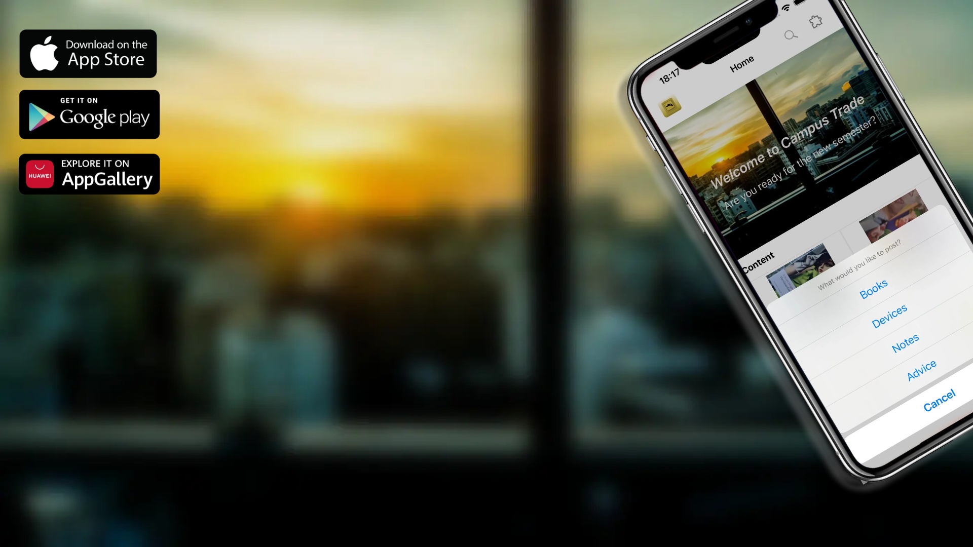 Campus Trade Android app banner